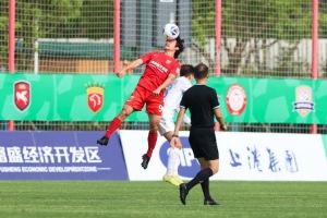 中乙第十轮，上海海港富盛经开队主场1-0战胜兰州陇原竞技队